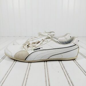 Puma October Star Baseball Shoes 70s White Lace Up Athleisure Sneakers F758